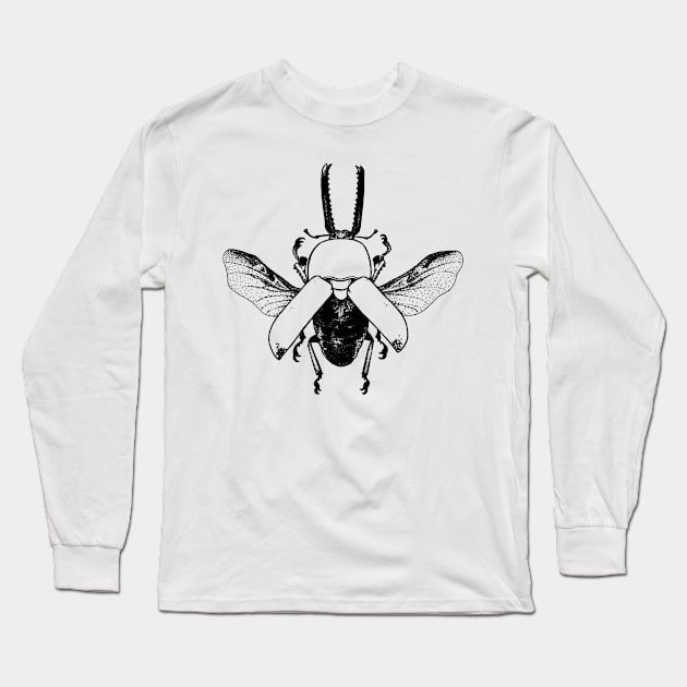 Beetle Long Sleeve T-Shirt by Ink.Yus